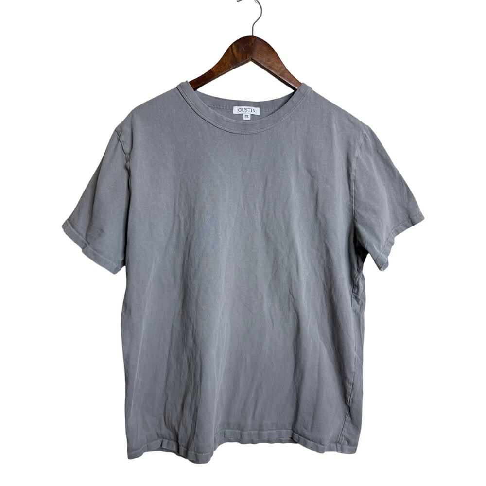 Gustin Heavyweight 100% Cotton T-Shirt size XL Gray Made in California